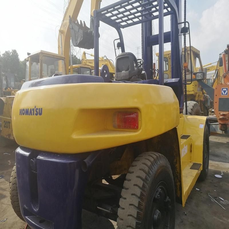 10 Tons Fd100t Used Komatsu Forklift Good Running Condition