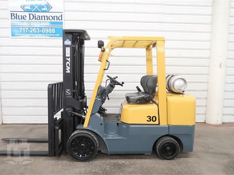 Used Japanese Tcm30 3 Ton Forklift Good Performance Japanese Isuzu Engine Diesel Second Hand Forklift on Sale