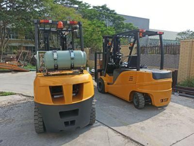 4 Ton LPG/Gas/Gasoline/Petrol Forklift with Nissan K25 Engine