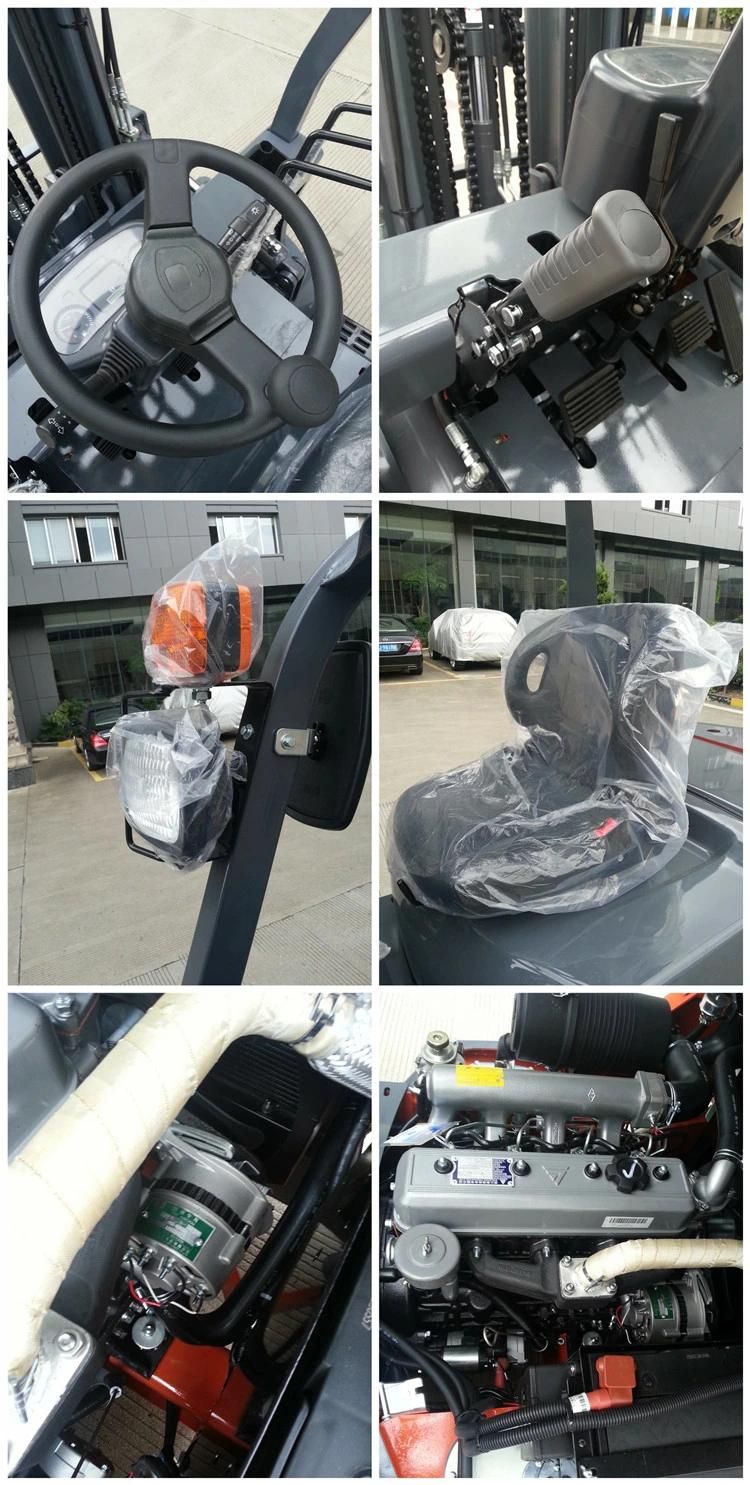 The Forklift Industrial Forklift 3 Ton 3.5 Ton Diesel Forklift with Hydraulic Transmission