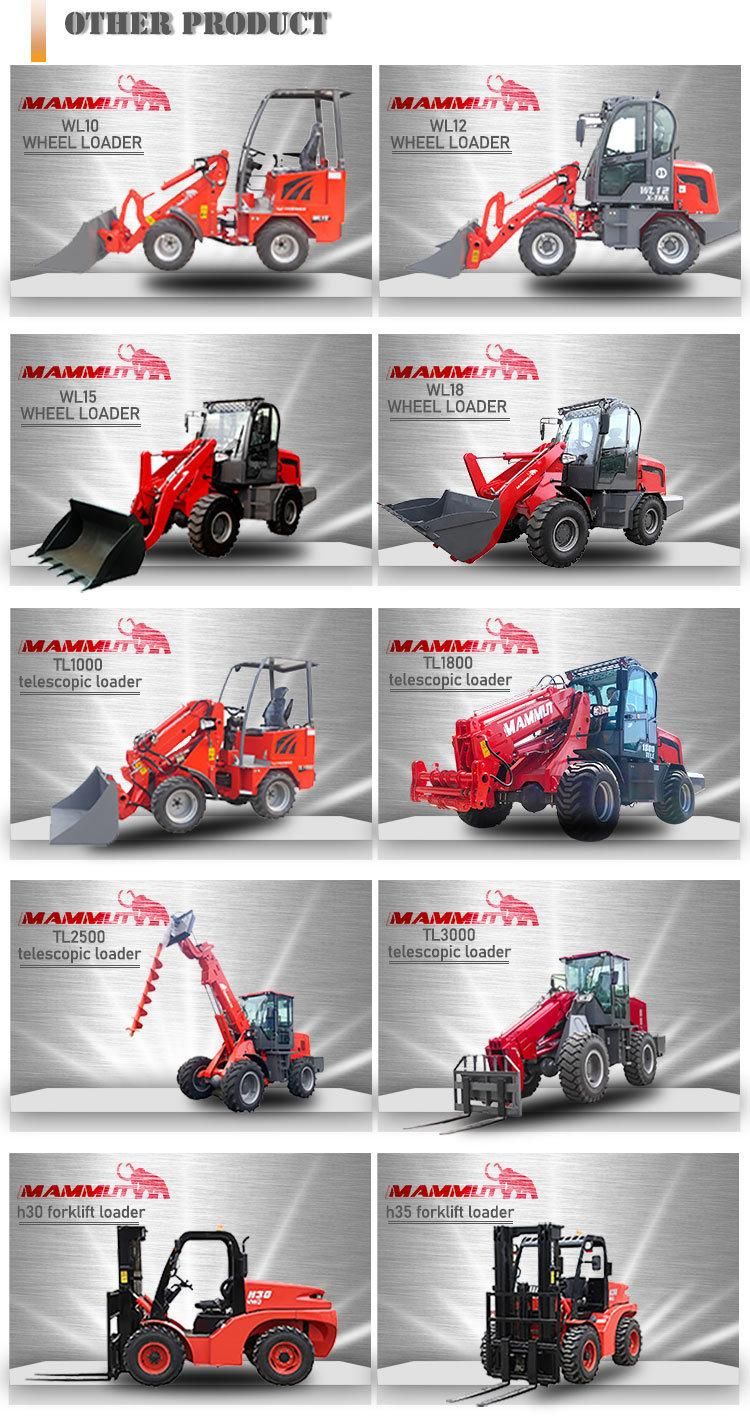 Mammut Brand Four Wheel Drive 4WD 1.8-3.5ton Rough Terrain Forklift H30 with Japanese Engine