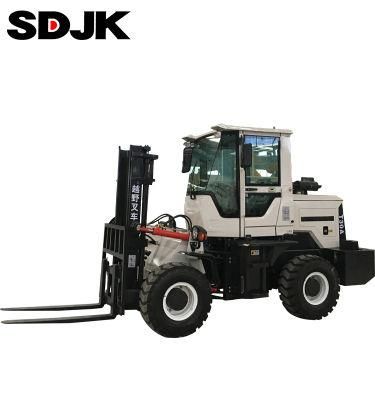 3t Forklift Small Diesel Forklift Truck Four Wheel Drive Forkllift Truck