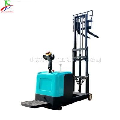 Electric Forklift Truck Stacking Equipment Cargo Lift Truck