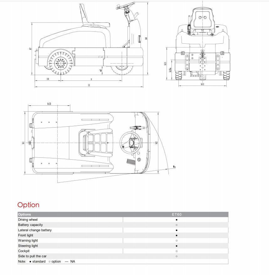 High Quality 6000kg Towing Tractor