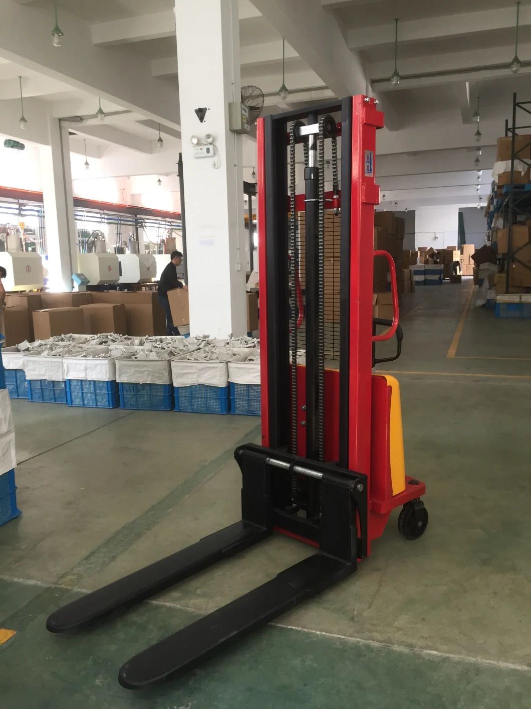 1500kg 2000kg Lifting Height 1.6m 2m 2.5m 3.0m 3.5m Material Handling Equipment Battery Powered Charge Semi Electric Lifter