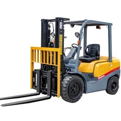 China Factory Wholesale Unitcm 3 Stage Mast Diesel Forklift Truck