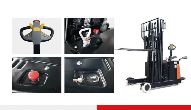 6000lb Electric Reach Stacker Electric Reach Forklift Truck
