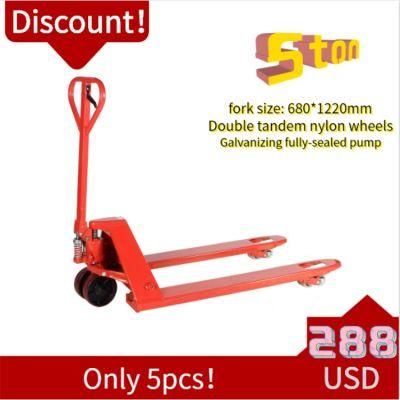 Factory Discount Price Manual Pallet Truck 3 Ton 5 Ton Cheap Hand Pallet Trucks with CE ISO High Value for Money