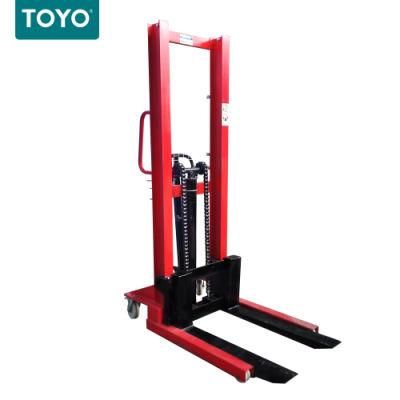 Hot Sales 1.5 Ton 2m Hand Hydraulic Manual Stacker with Customizable Movable Fork