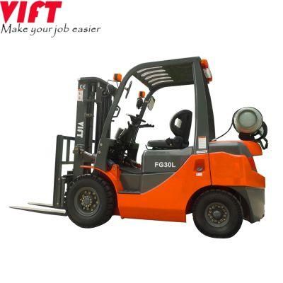 China Factory Gasoline and LPG Forklift Propane Power with 3000mm 4500mm 4800mm 5000mm 6000mm Lifting Height