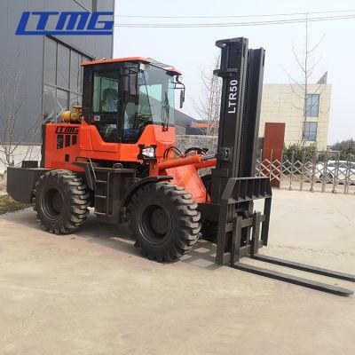 Diesel Engine Electric Pallet Truck Articulated Rough All Terrain Forklift with High Quality