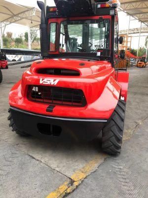 5ton Rough Terrain Forklift 4WD, Allroad Forklift, 4X4 Rough Terrain Diesel Forklift