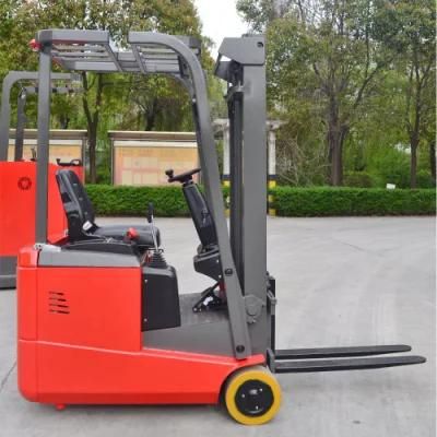 Rear Drive 1000kg 1ton Three Wheels Mini Electric Forklift with Solid Rubber Wheels