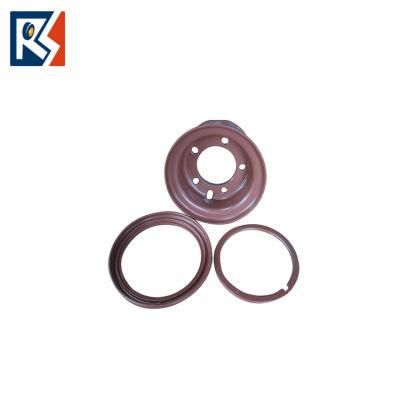 3-Piece Lock Ring Forklift Industrial Steel Rims Wheels