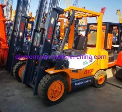 Fd30 Used Tcm 3ton Diesel Forklift with Side Shift Made in Japan