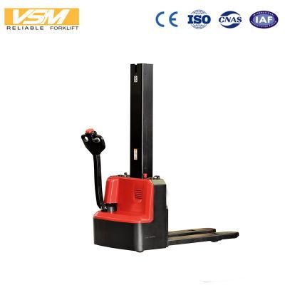 1ton 1.5ton Warehouse Lifting Equipment Electric Pallet Stacker