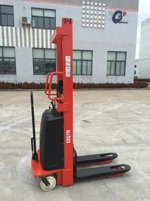 China Ce Approved Gp Forklift Truck Pallet Stacker 1.2t/4m Semi-Electric Stacker Walkie Type