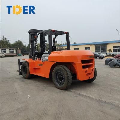 Tder China for Sale 10 15 Ton Heavy Diesel Forklift Price with Factory