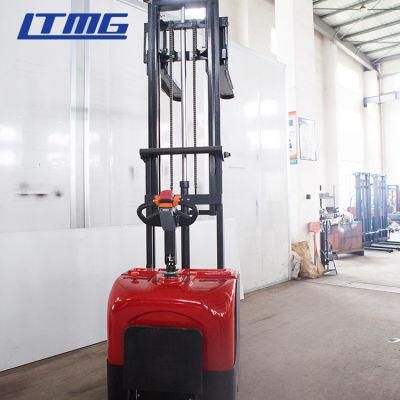 Hot Sale China Battery Ltmg Truck Stand up Lift Full Electric Pallet Stacker