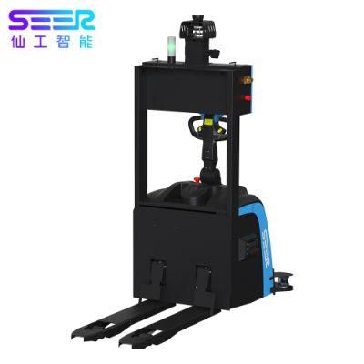 Seer Speed Feedback Electromagnetic Brake Laser Slam Electric Forklift with Cheap Price