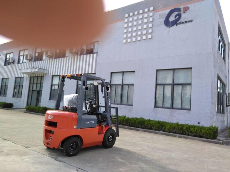 China Forklift Gp Brand High Quality 1 Ton 1.5ton 1.8t 3m 4m 5m 6mon Diesel Forklift Truck