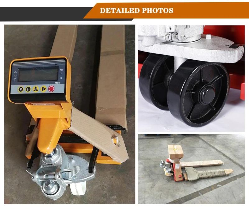 Removable Diecasting Hand Pallet Trucks 2000 Kgs Hand Pallet Truck Scales