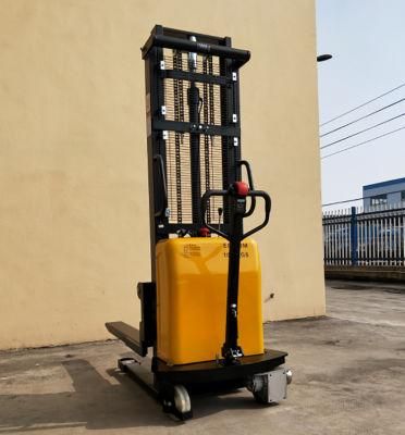 1000-1500kg economic Electric Stacker Walkie Forklift