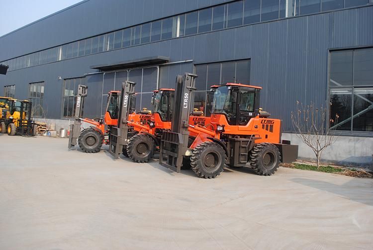 off Road Forklift 5 Ton Rough Terrain Forklift in Saudi Arabia