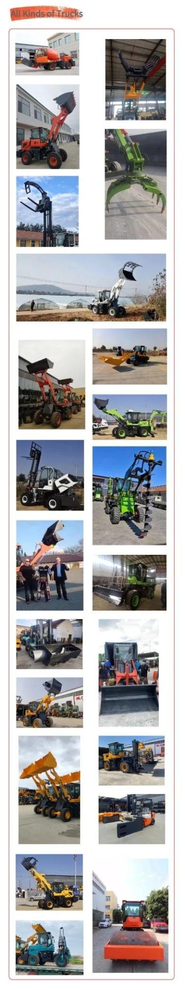 Bueno 3ton 5ton 10ton Forklift off Road Powerful All Terrain Forklift 4WD 15ton Rough Terrain Forklift with Triplex Mast