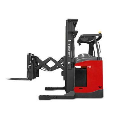 Double Deep Reach Truck 1.5t Forkfocus Reach Truck Forklift Warehouse Stacker Forklift Lift Truck Service