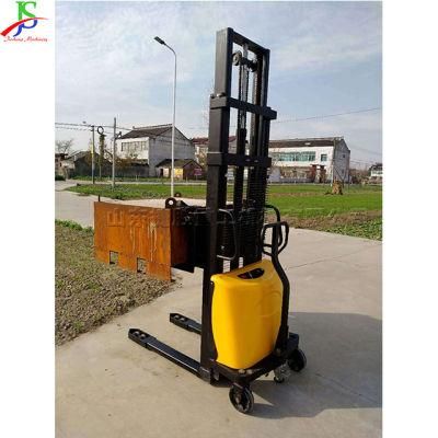 Elevated Warehouse Workshop Loading and Unloading Semi Electric Stacker