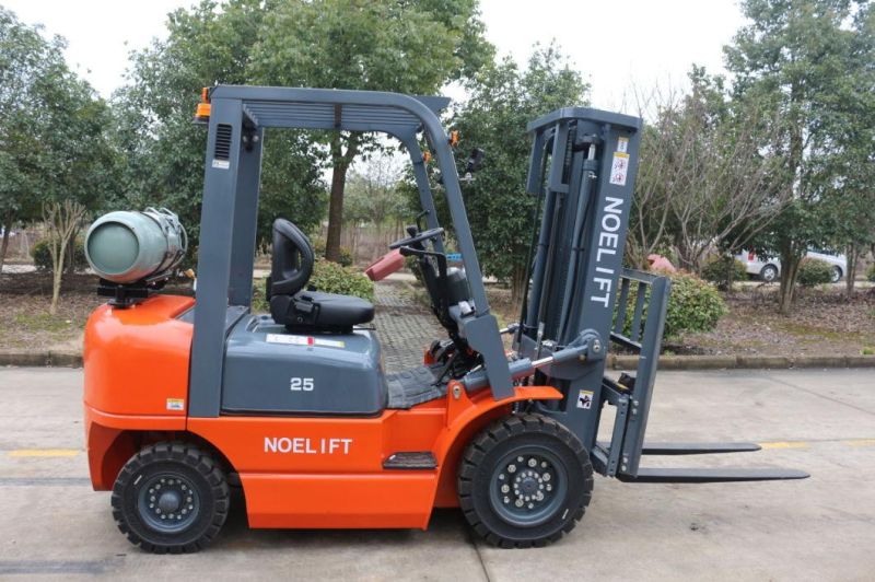 3.5ton Gasoline Forklift with Impco System Container Mast 4.7m Chariot Elevateur