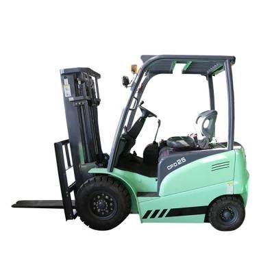 CE standard electric forklift Chinese good quality 2.5ton four wheels small electric forklift price