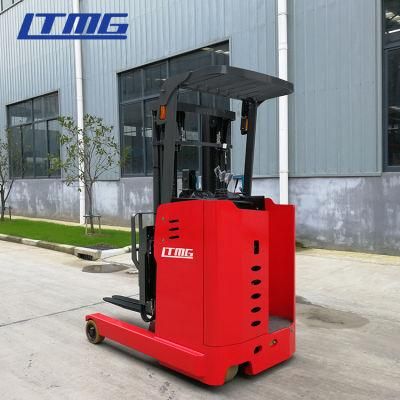 Ltmg 1.5ton 2ton Standing Ce Electric Reach Narrow Aisle Forklift for Sale