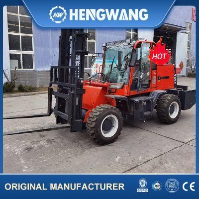 4 Ton 4WD Electric Cross-Country All-Terrain off-Road Forklift for Malaysia