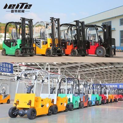 CE Certified 2 Ton 3 Ton 4 Wheel Mini Forklift in Warehouse Fully Electric China Forklift Lift Truck Price