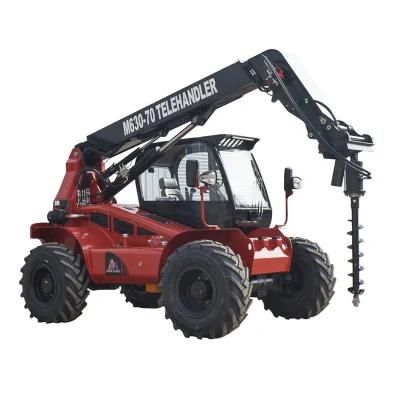 Hot Sale Brand 3 Ton 4X4 Telescopic Boom Forklift Handler Machine with Aerial Platform for Sale