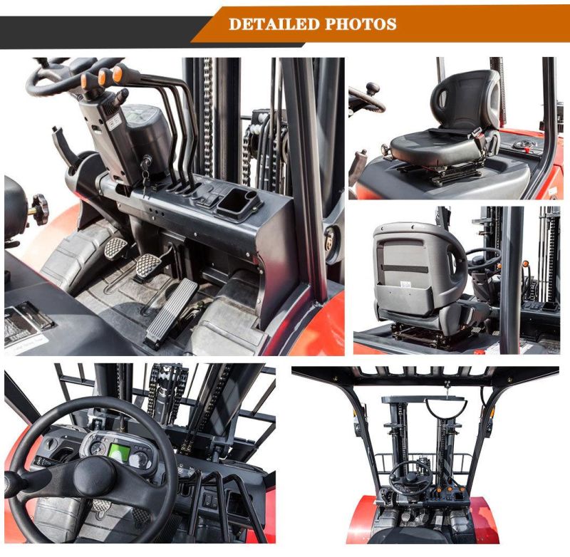 Construction Machine Tough Road Forklifts 5 Ton All Terrain Forklift Truck for Sale