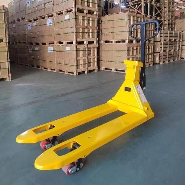 High Accuracy Hydraulic Manual Forklift 2000kg Cheap Hand Pallet Scale Truck