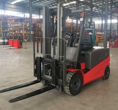 Chariot Elevateur 5m Triplex Mast 3t Electric Battaery Forklift with Side Shifter