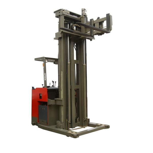 1000 Kg 3 Way Electric Pallet Stacker Narrow Aisle Forklift