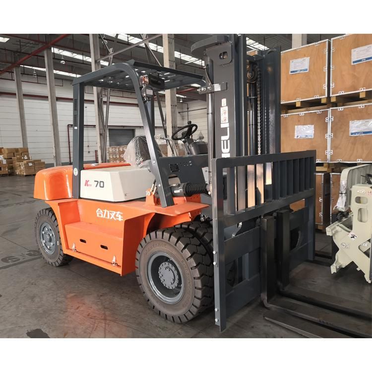 Heli Cpcd70 Heavy Diesel Forklift with 7 Ton Capacity