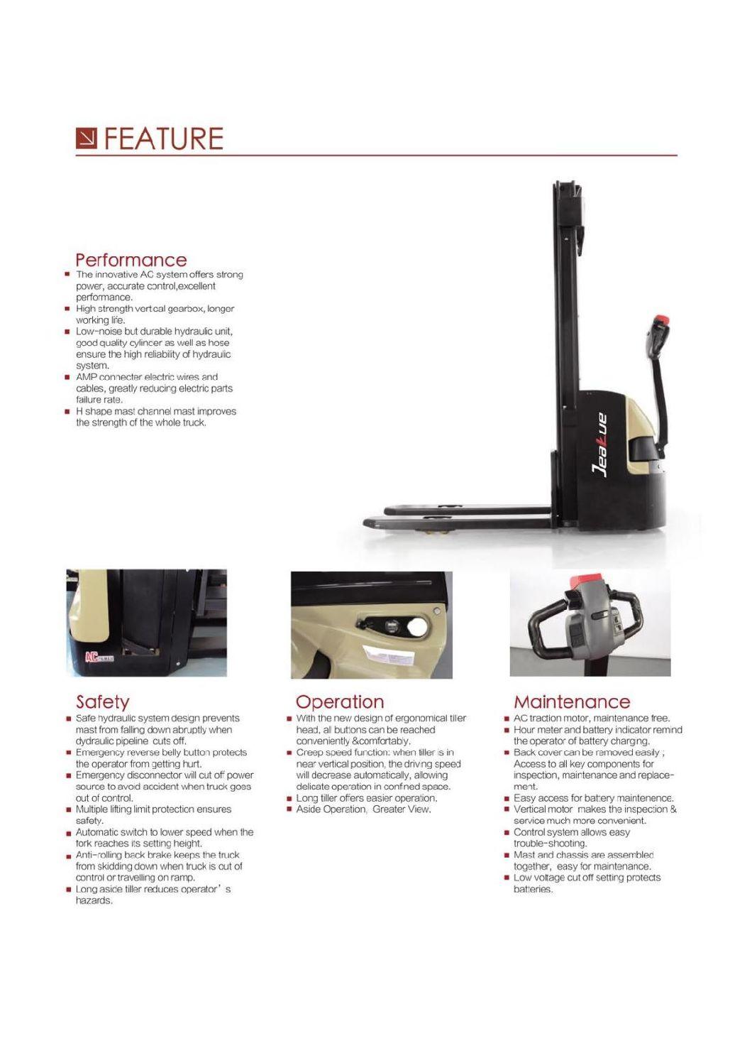 Lifting Stacker Full Electric Self Loading Forklift