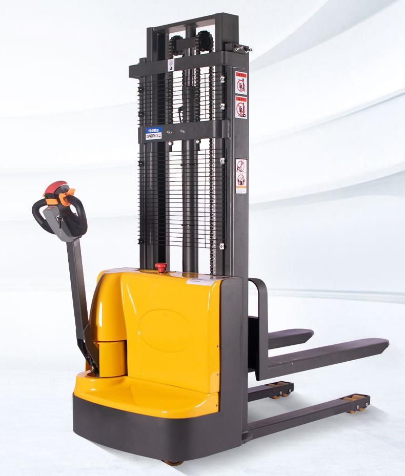 1000kg 1500kg 3.5m Lifting Height Full Electric Stacker Forklift