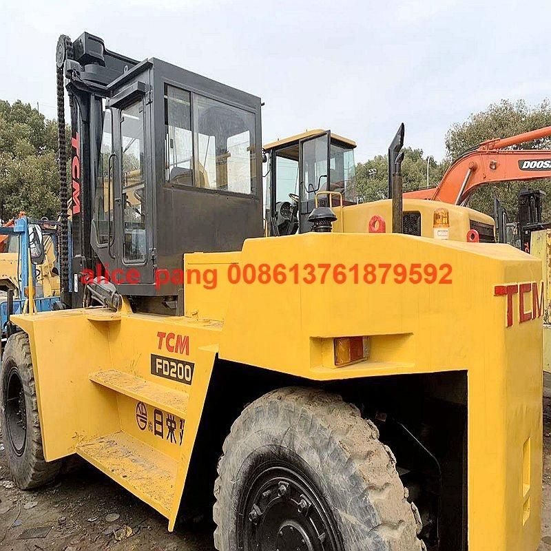 16ton Japan Tcm Fd160 Forklift with Isuzu Engine