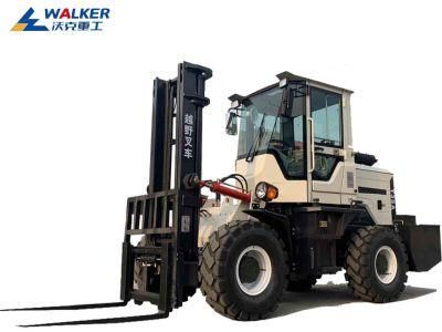 2 Tons, 3 Tons, 3.5 Tons, 4 Tons, 5 Tons, Four-Wheel Drive off-Road Forklift, Lift, Forklift, Small Wheeled Forklift, Construction Machinery Fork