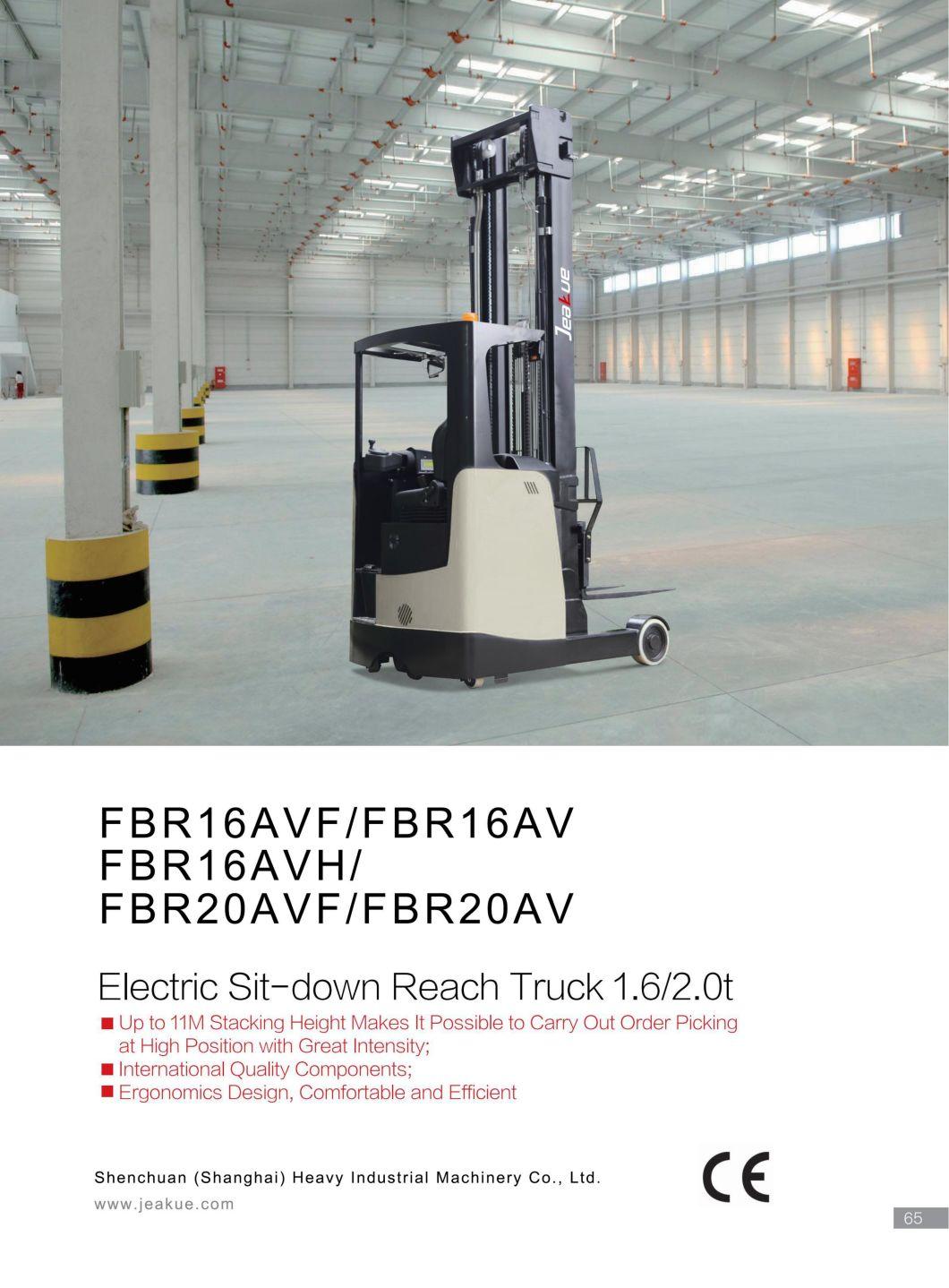 2ton Heavy Load Seated Reach Forklift High Tech Battery Forklift