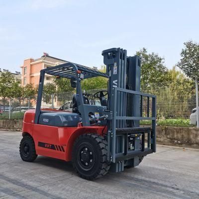 5000kg Diesel Forklift, Vift Brand 5ton Diesel Forklift with 4500mm Lifting Height