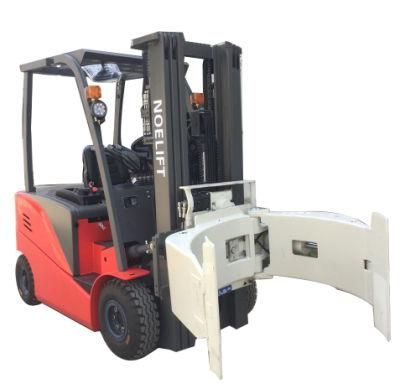 Battery Forklift Trucks 3t 5m Lifting with Bale &amp; Paper Roll Clamp