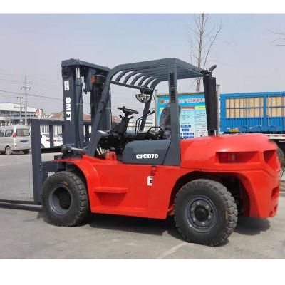 7ton Diesel Forklift with Chinese or Japanese Engine 3m 3.5m 4m 4.5m 5m 5.5m 6m Mast